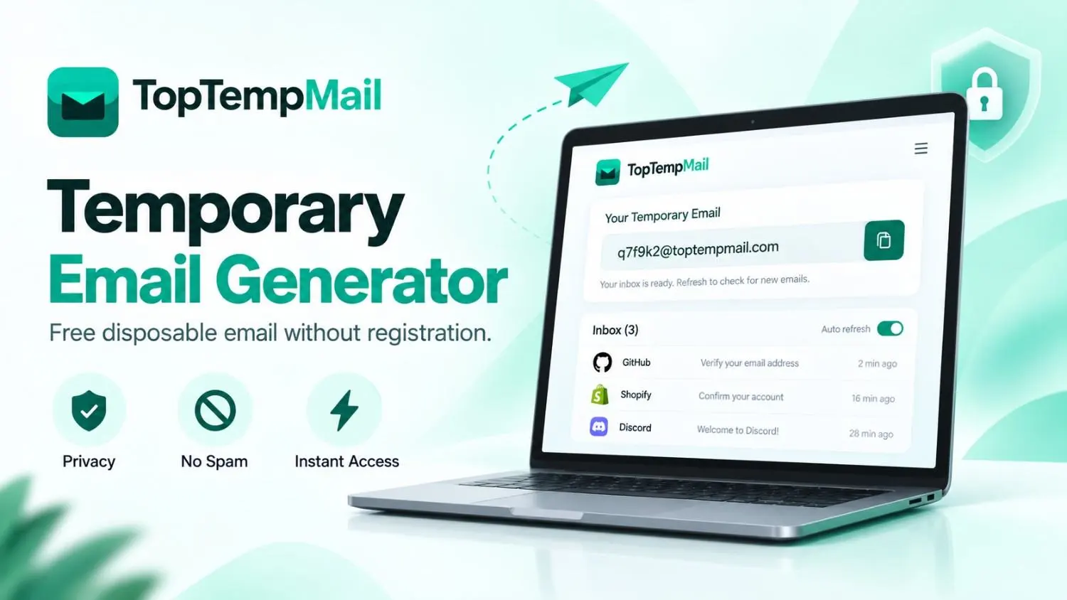 Temporary Email Generator: Get a Free Disposable Email Address Without Registration