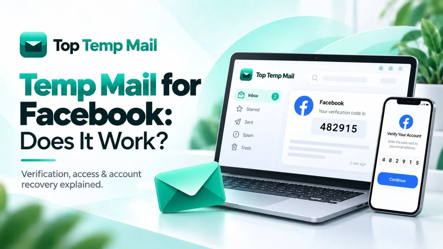 Temp Mail for Facebook verification and account recovery guide by Top Temp Mail