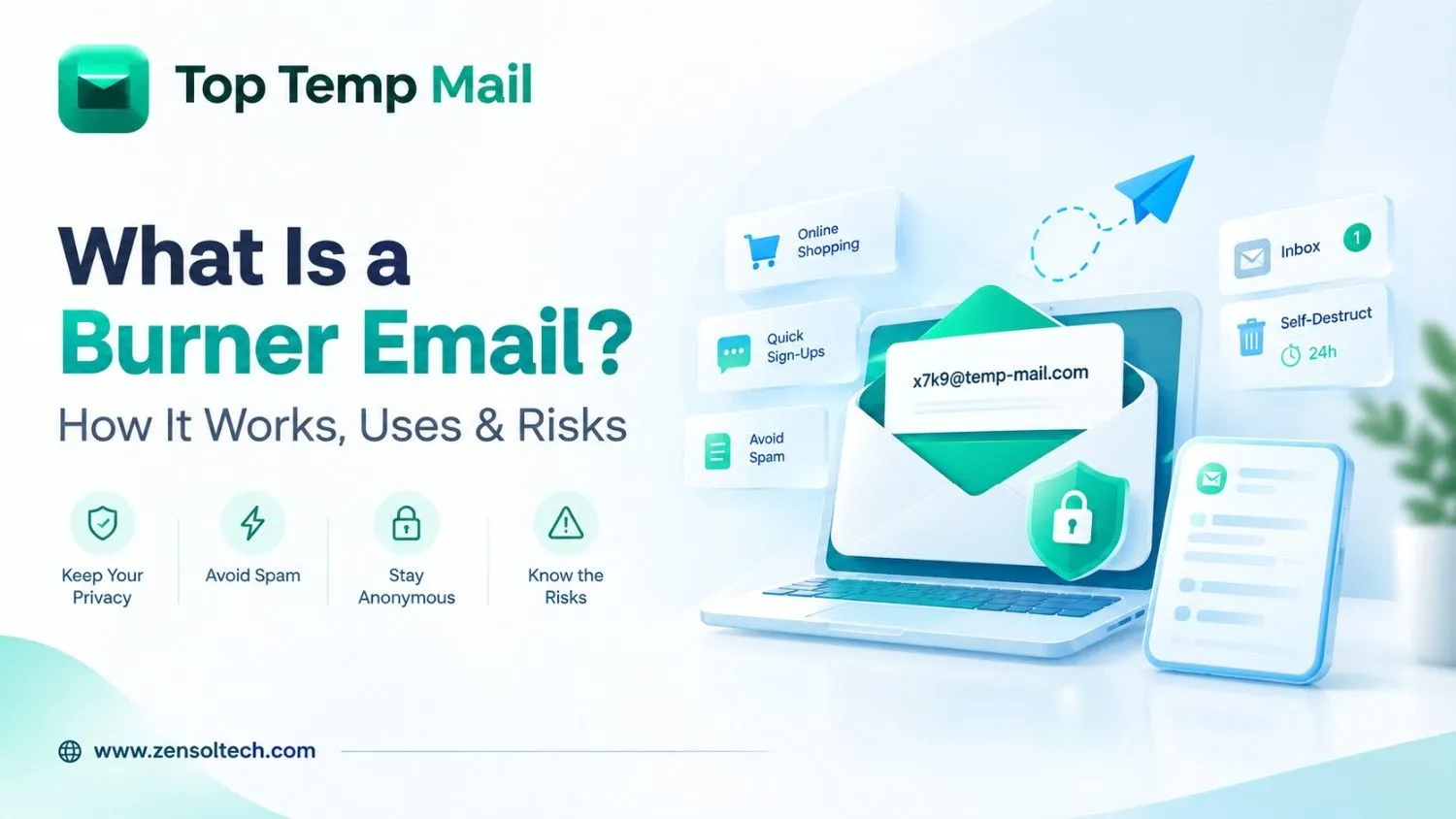 Burner email address used for online sign-ups and temporary registrations.